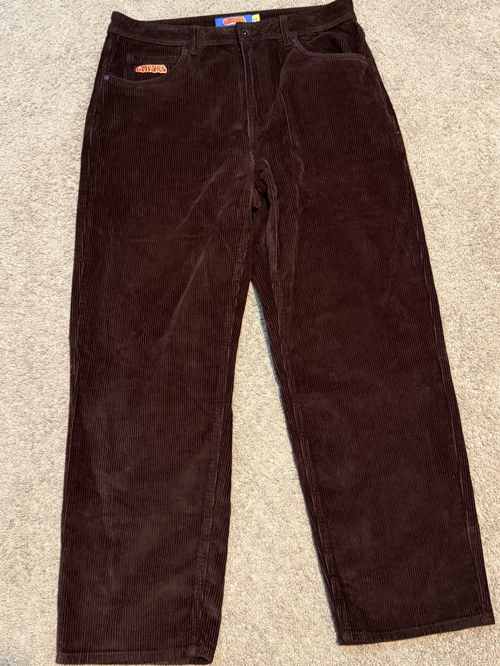 Empyre Men's Dark Brown Corduroy Pants